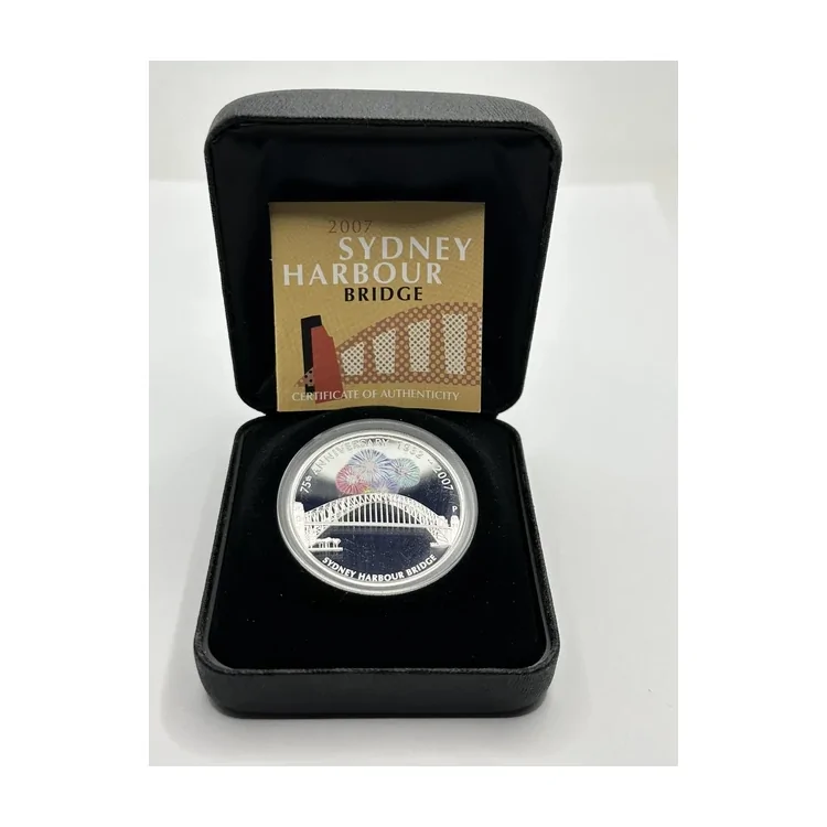 2007 1oz Silver - 75th Anniversary of Sydney Harbour Bridge Coloured Silver Proof