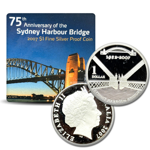 2007 $1 75 Years of the Sydney Harbour Bridge Silver Proof
