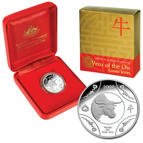 2009 $1 Year of the Ox Silver Proof Coin