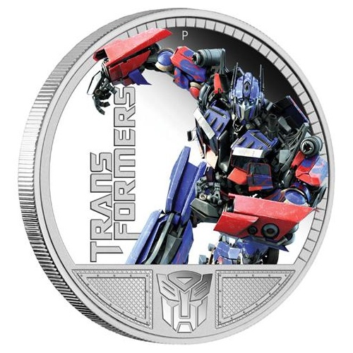 2009 1oz Transformers - Optimus Prime Silver Proof Coin