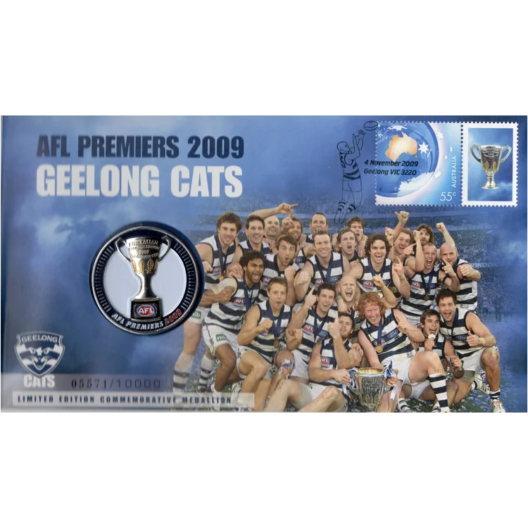 2009 Medallion AFL Premiers Geelong Cats PMC