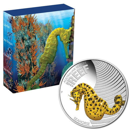 2010 Sealife Series Seahorse 1/2oz Silver Proof