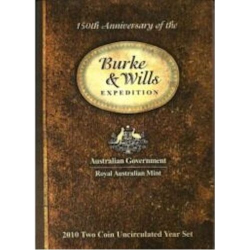 2010 150th Anniversary of the Burke & Wills Expedition 2 Coin Set