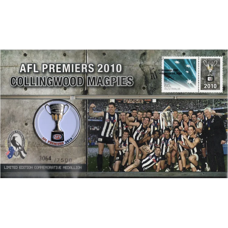 2010 Medallion AFL Premiers Collingwood Magpies PMC