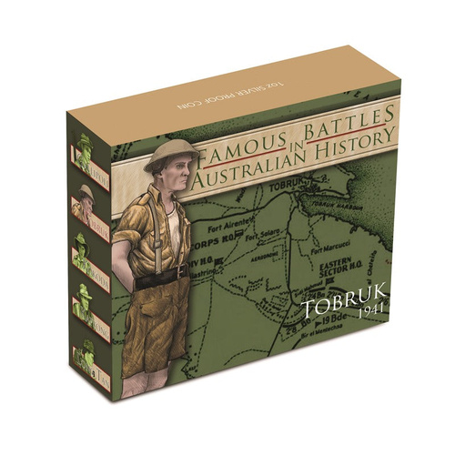 2011 Famous Battles Australian History Tobruk 1941 1oz Silver Proof Coin