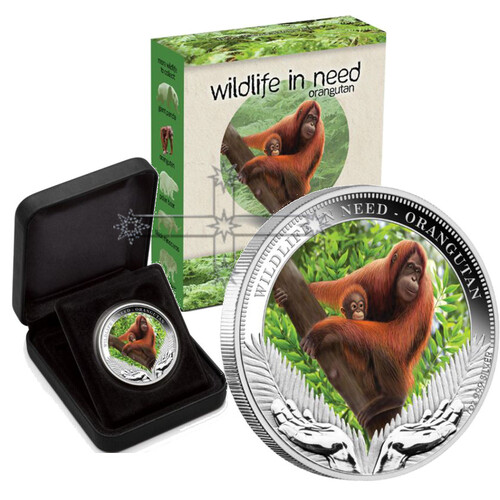 2011 Orangutan 1oz Silver Proof Coin
