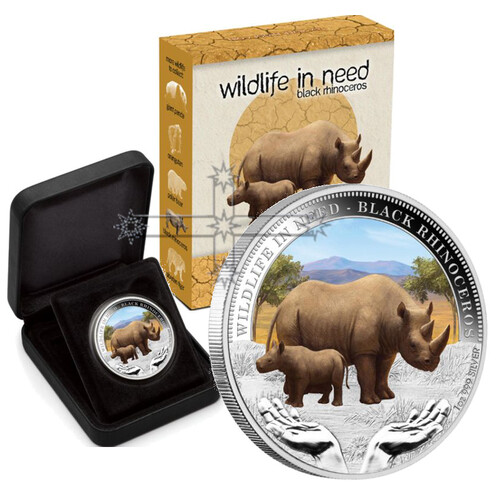 2012 Black Rhino 1oz Silver Proof Coin