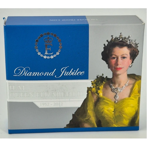2012 1oz Queen Elizabeth II Diamond Jubilee Silver Proof Coin | Perth Mint