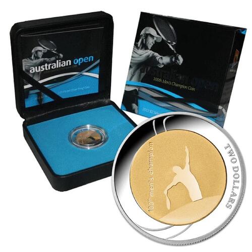 2012 $2 Gold Plated Australian Open