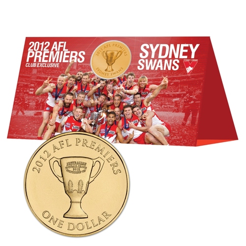 2012 AFL Premiers Carded Coin & Stand 
