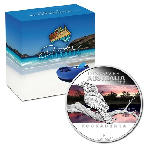 2012 Discover Australia Kooaburrra 1oz Silver Proof Coin