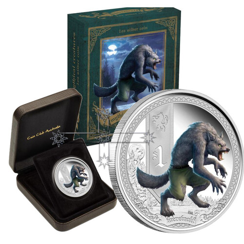 2013 Werewolf 1oz Silver Proof Coin