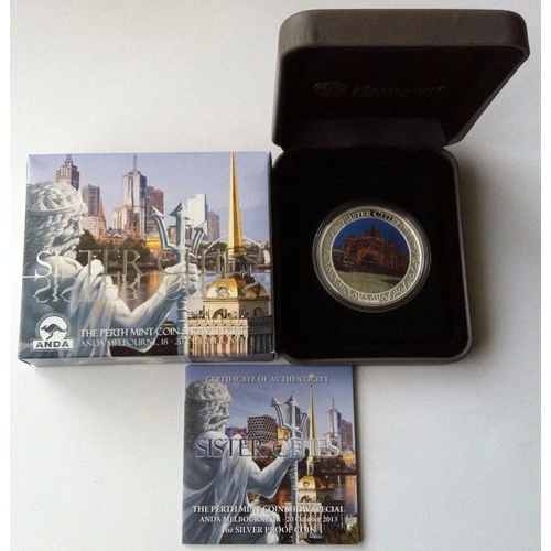 2013 Sister Cities Lenticular 1oz Silver Proof Coin
