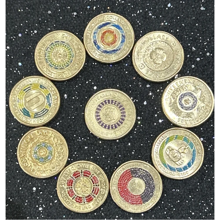 $2 Commemorative Coin Mystery Bag (Set of 10 random Circulated Coins)