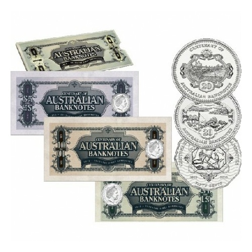 2013 - Centenary of Australia’s First Banknote - 3 Coin Set