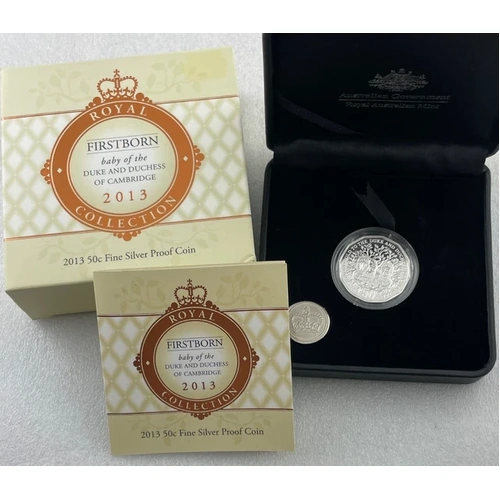 Firstborn baby of the Duke and Duchess of Cambridge 2013 50c Fine Silver Proof Coin