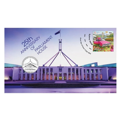 2013 20c Parliament House - 25th anniversary PNC 