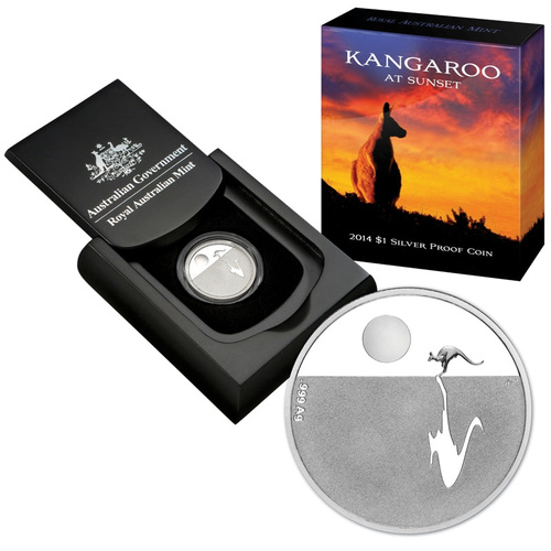 2014 $1 Kangaroo at Sunset Silver Proof