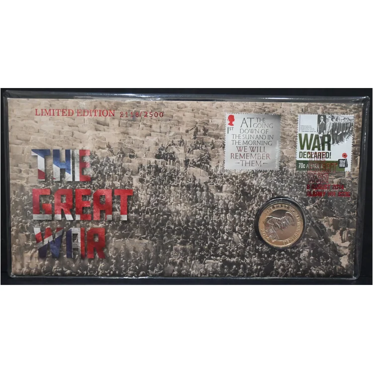 2014 The Great War: War Declared 2 Pound PNC [Large Space Format]