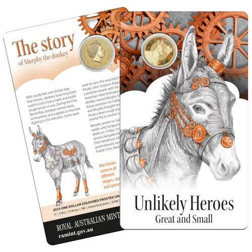 2015 $1 Unlikely Heroes - The Story of  Murphy the Donkey