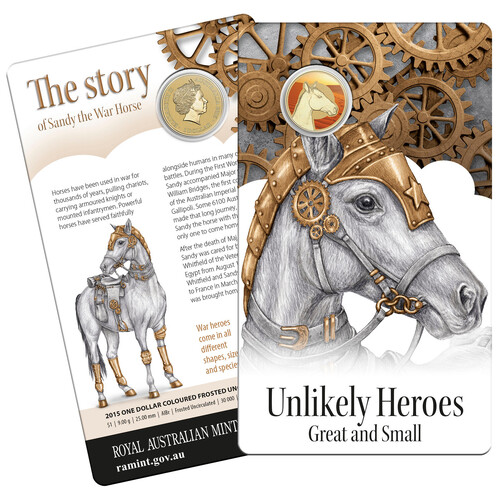 2015 $1 Unlikely Heroes - The Story of Sandy the War Horse