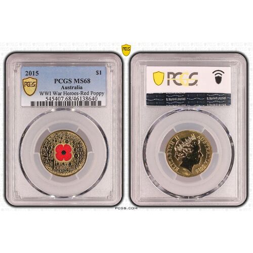 2015 $1 War Heros Red Poppy