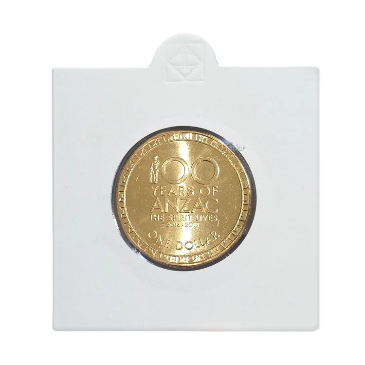 $1 2016 Anzac - Spirit Lives UNC Single Coin in 2x2 Holder