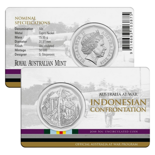 2016 50c Australia at War - Indonesian Confrontation