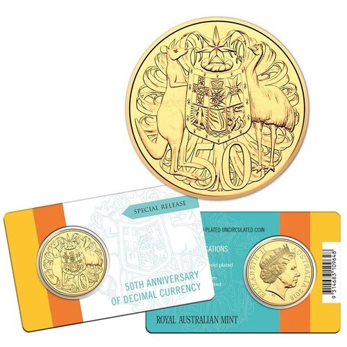 2016 50c RAM Gold Plated
