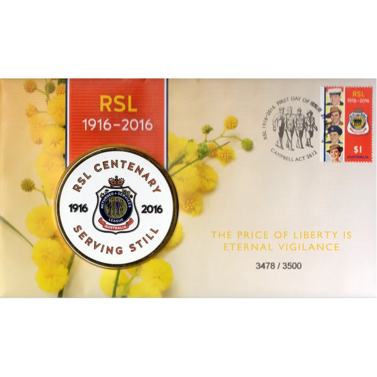 2016 RSL Centenary 1916 - 2016 Medallion PMC