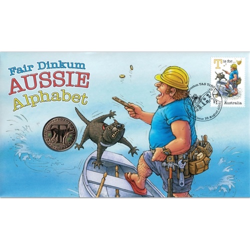 2016 $1 PNC Fair Dinkium Aussie alphabet - Tasmanian Devil