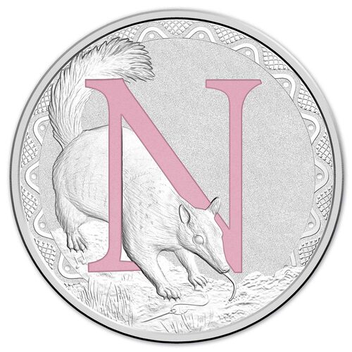 2017 $1 Silver Proof N - Alphabet Series