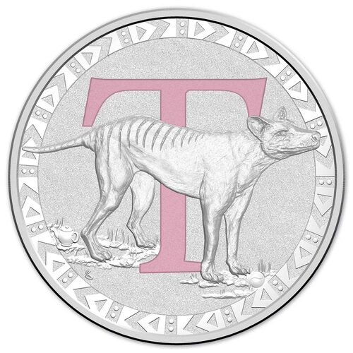 2017 $1 Silver Proof T - Alphabet Series