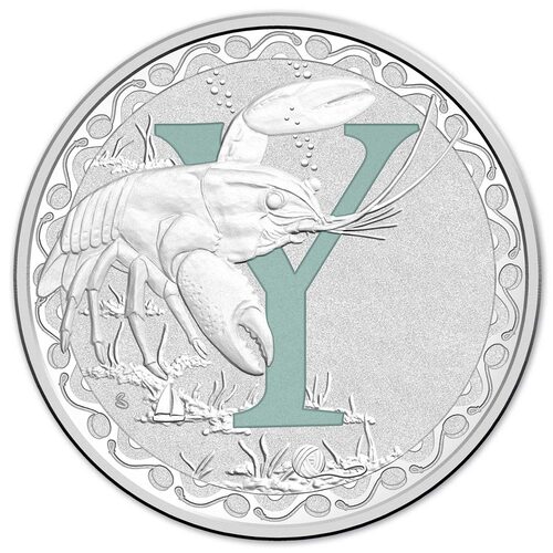 2017 $1 Silver Proof Y - Alphabet Series