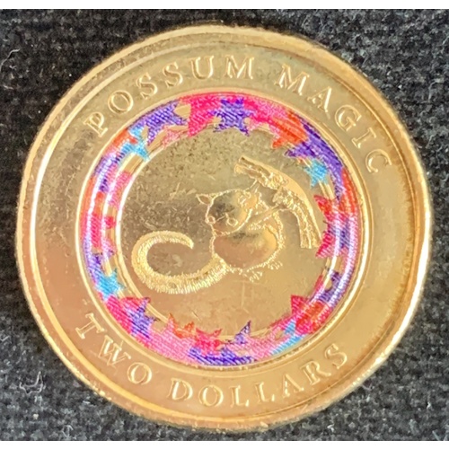 2017 - $2 Possum Magic, Hush Sees her Tail, Purple Coloured Coin