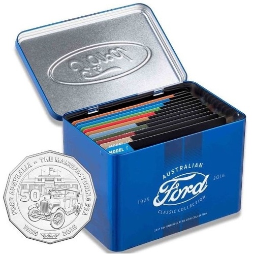 2017 50c Ford Australian Classic Collection Tin