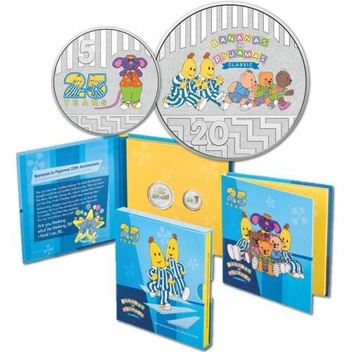 2017 - Bananas in Pyjamas 2 coin set
