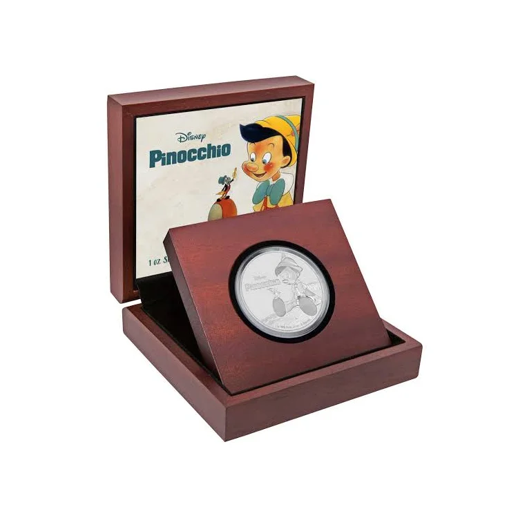 2018 1oz $2 Niue Disney Classics Pinocchio Silver Coin