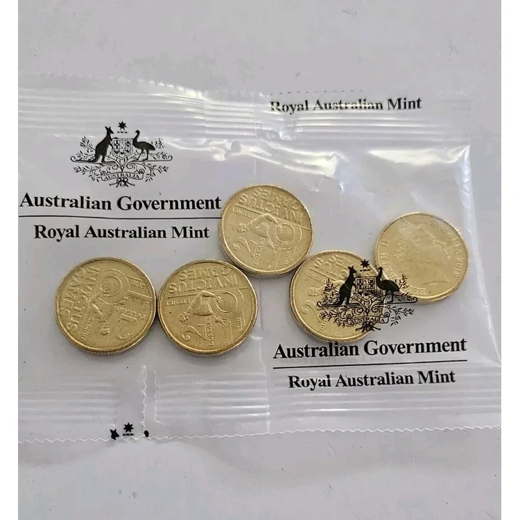 2018 $2 Invictus Games - Uncirculated Coins in RAM Bag of 5 coins
