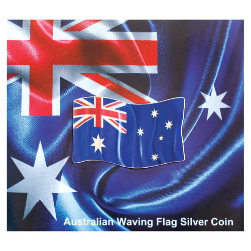 2018 $2 Waving Australian Flag Silver Coin