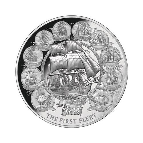 2018 2oz First Fleet Silver Proof Coin