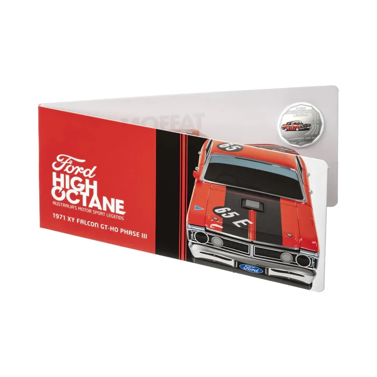 2018 50c High Octane - 1971 Ford XY Falcon GT-HO Phase III in Folded Presentation Card