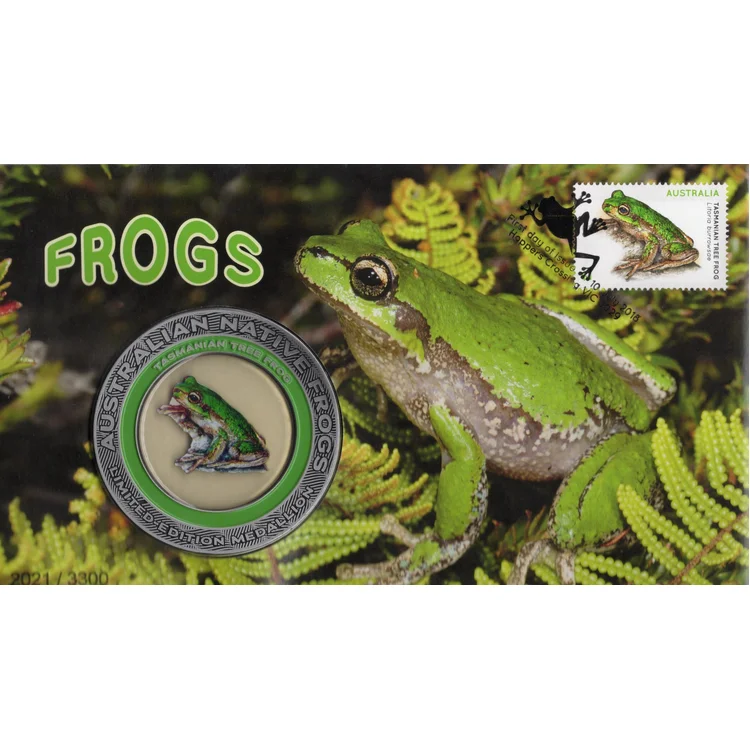 2018 Australian Native Frogs Medallion PMC