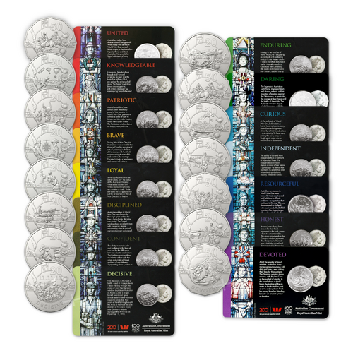 2018 Anzac Spirit Carded Coins - Individual