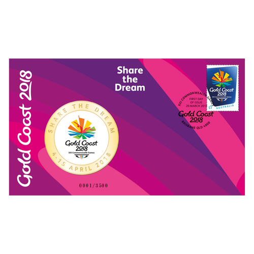 2018 Gold Coast XXI Commonwealth Games Medallion in PNC
