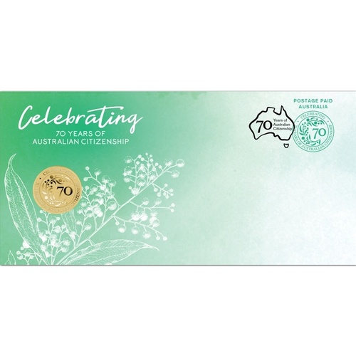 2019 $1 Celebrating 70 Years of Australian Citizenship PNC