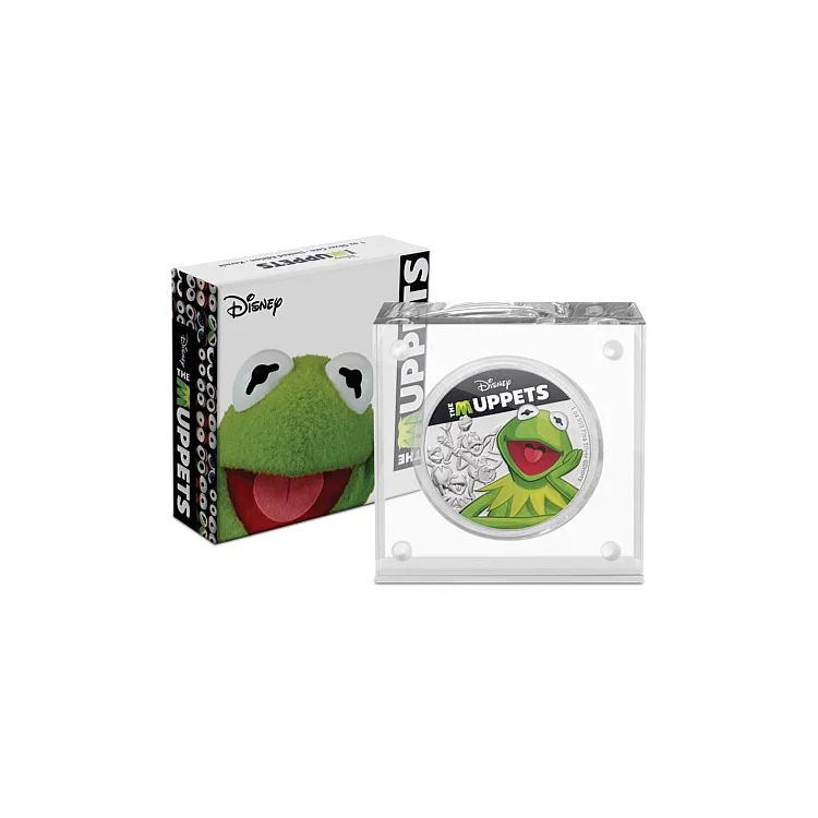 2019 1oz The Muppets - Kermit Coloured Silver Proof Coin