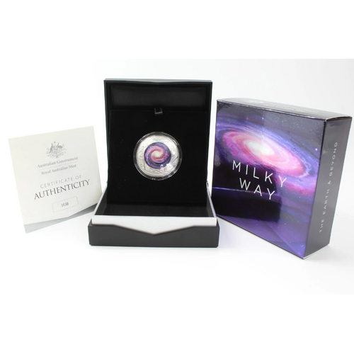 2021 $5 Milky Way 1 oz Domed Silver Proof Coin