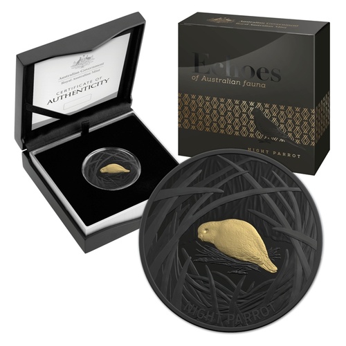 2019 Silver $5 Night Parrot Silver Proof