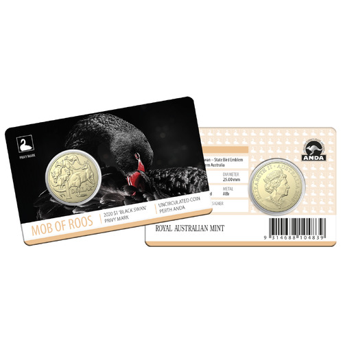 2020 $1 Black Swan, ANDA Perth Coin Show Issue